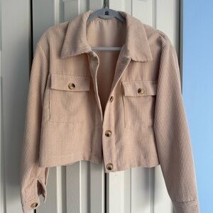 Women's Tan Corduroy Jacket